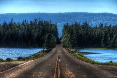 Beautiful Road, Yellowstone, Montana, 2880x1800 HD Wallpapers And ...
