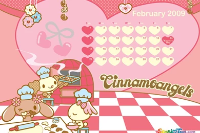 Cinnamoangels   February 2009 Calendar Wallpapers   Cinnamoroll ...