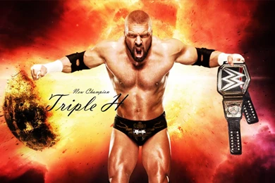 DeviantArt: More Like New Champion Triple H Wallpaper! By Menasamih
