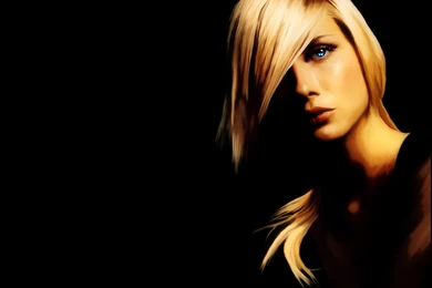 Wallpapers Nice Blonde Woman With A Blue Eye   My HD Wallpapers