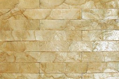 Capiz Shell Wallpapers – Gold Brick