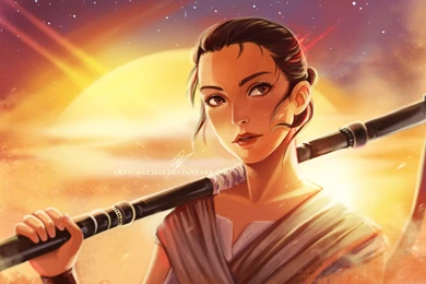 ArtStation   Rey Wallpaper, Olga Solovian