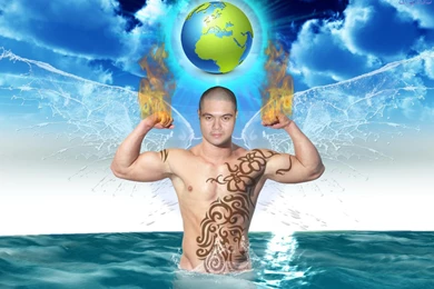 THE FOUR ELEMENTS WALLPAPER   (