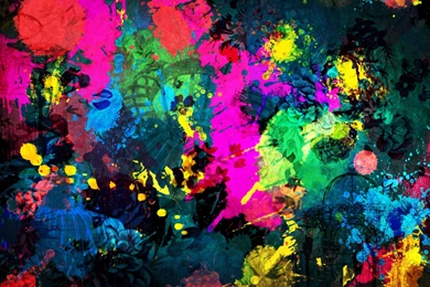 Colorful Paint Splatter HD Desktop Wallpapers : High Definition ...