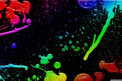 Colorful Splatter HD Desktop Wallpapers : High Definition : Mobile