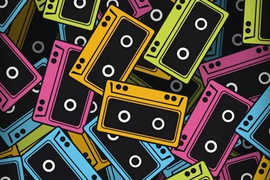 Audio Cassette Color Vector Android Wallpapers