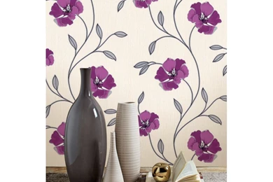Belgravia Decor Moda Anastasia Wallpapers Purple (201)   Belgravia ...