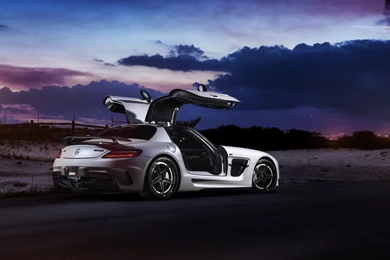 Mercedes Benz SLS Black Series Rear Car