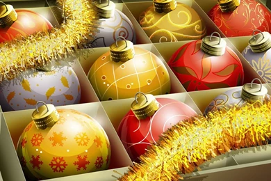 Desktop Wallpapers   New Year Balls   Holiday