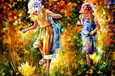 Alley By The Lake, By Leonid Afremov : Desktop And Mobile ...