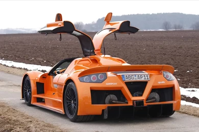 2006 Gumpert Apollo   Rear Angle Open Doors Orange   1024x768 ...
