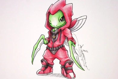 Scyther Art Close
