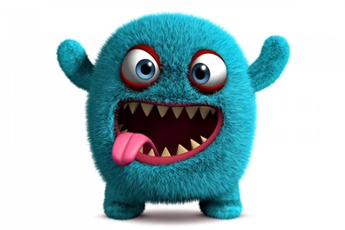 1600x900 3d Cute Monster Wallpapers