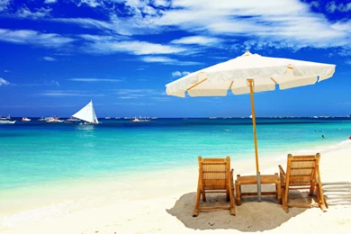 Tropical Beach HD Desktop Wallpapers : Widescreen : High Definition ...