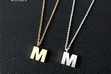 Popular M Necklace Buy Cheap M Necklace Lots From China M Necklace ...