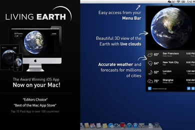 Living Earth Desktop Weather & World Clock On The Mac App Store