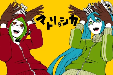 Wallpapers Gumi Vocaloid Hatsune Miku Megpoid Matryoshka X Art ...