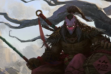 Download Wallpapers 3840x1200 Juggernaut, Patience For Prey, Dota 2 ...