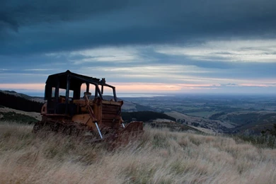 Canterbury Sunset + Bulldozer By Niv24 On DeviantArt