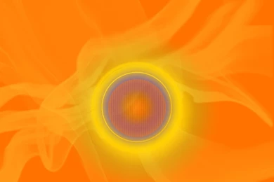 Circular Yellow Flare On Orange Backgrounds Colour Freda Hill