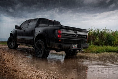 Ford F 150 SVT Raptor The Rain Wallpapers HD