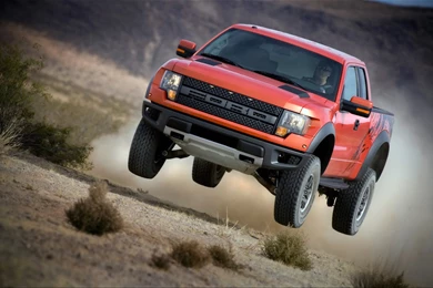 2010 Ford F 150 SVT Raptor Jumping 3 1280x960 Wallpapers