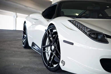 White Ferrari 458 Italia Wallpapers