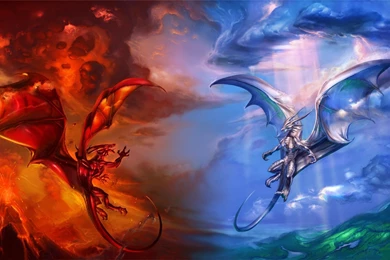 Heaven And Hell Dragons   (
