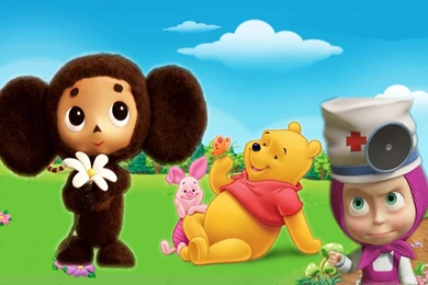Winnie The Pooh, Маша и Медведь, Masha I Medved, Wall E ...