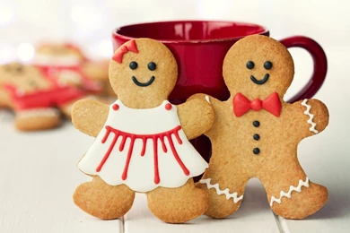 Cute Christmas Cookies   Wallpaper.