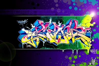 Graffiti Models: Colourful MySpace Graffiti Backgrounds Layout