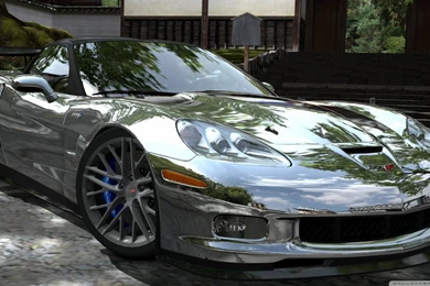 Corvette ZR1 Chrome HD Desktop Wallpapers : High Definition : Mobile