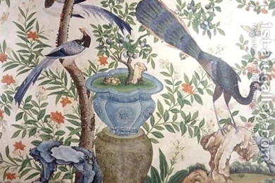 Bird Wallpaper, C.1840 (2) Anonymous Artist