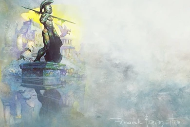My Free Wallpapers   Fantasy Wallpapers : Frank Frazetta   Atlantis