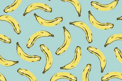 Velvet Bananas Removable Wallpaper