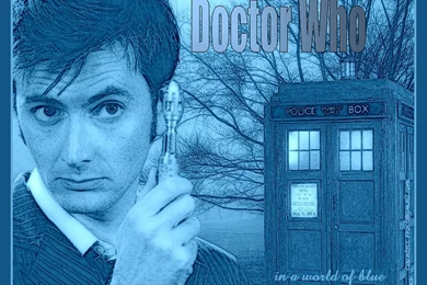 Doctor Who In A World Of Blue   David Tennant Wallpapers (37244840 ...