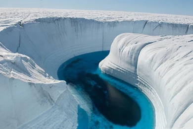 Ice Canyon Greenland Beautiful Natural Landscape Wallpapers ...