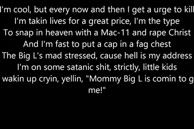 Big L   Danger Zone Lyrics   YouTube