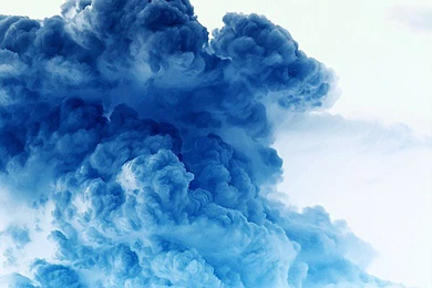 Blue, Smoke, Wallpaper, White   Image