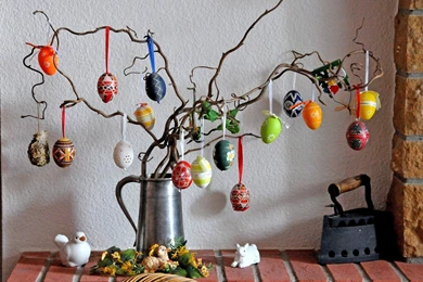 Ikebana With Easter Eggs For Easter Wallpapers And Images ...