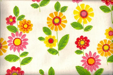 Pomme De Jour Blog: Vintage 1970s Wallpapers   Pink, Yellow And Red ...