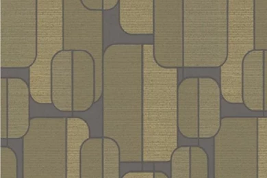 GRAHAM & BROWN LUXURY PONDER RETRO 1970S STYLE GEOMETRIC WASHABLE ...