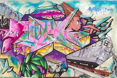 Cool Graffiti Backgrounds By MacICyWallpaperOKE.com