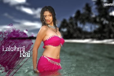 Telugu Actress Lakshmi Rai Hot In Wet Dress   Tollywood Hot ...