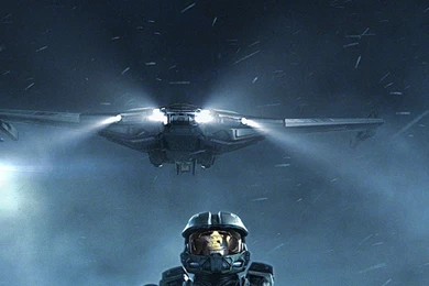 Download Wallpapers 1080x1920 Halo Wars, Soldiers, Airships, Night ...