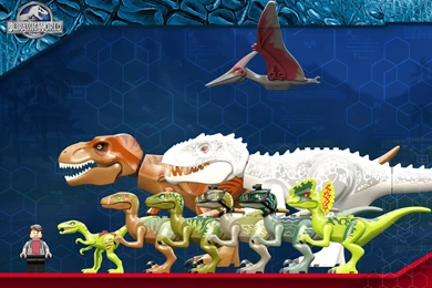 Dino Lineup   Wallpapers   Activities   Jurassic World LEGO.com