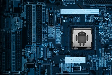 Download Wallpapers, Download 960x800 Blue Android Circuit Board ...