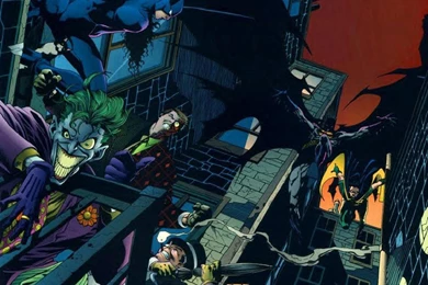 Lg Batman And Robin Vs Villains By Phillip Wallpapers (