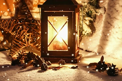 New Year Merry Christmas Lantern Wallpapers