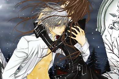 1920x1080 Yuuki Cross, Zero Kiryu, Vampire knight, Snow, Vampire ...